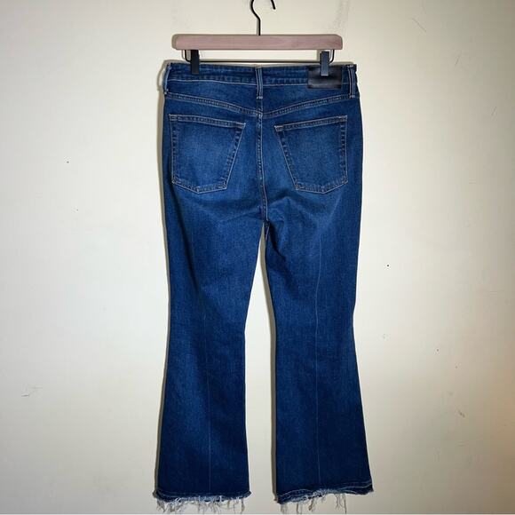 NOEND DENIM raw hem dark wash jeans 30 - Picture 4 of 5